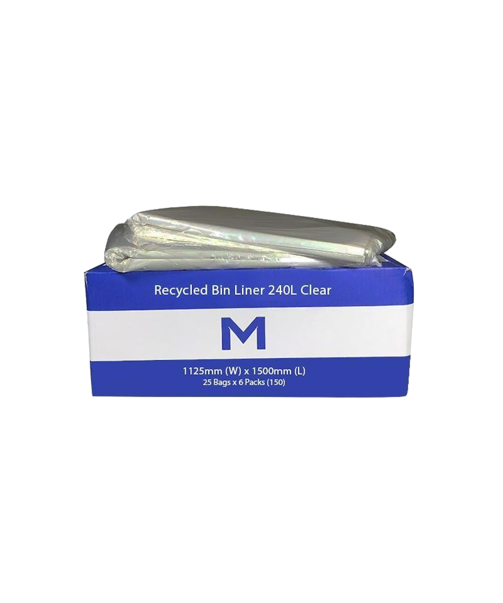 240L Clear Bin Liners Sustainably.